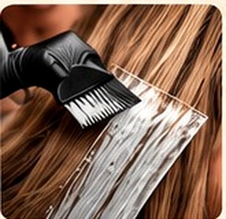 Application d'une coloration, illustration
